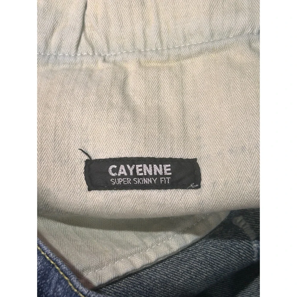 PRPS Jeans Cayenne Super Skinny 40 Dark Indigo Distressed Stretch Streetwear
